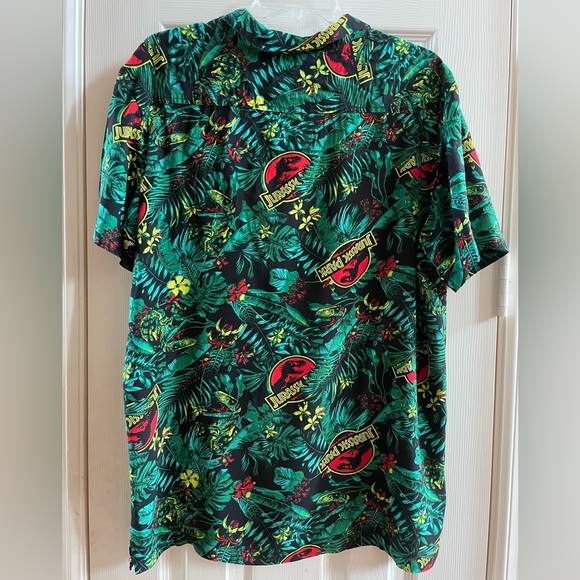 Jurassic Park Men's Button Down Shirt, Size Large - Picture 4 of 4